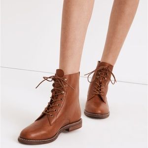 NEW Madewell The Kellie Lace Up Boots Combat size 8.5